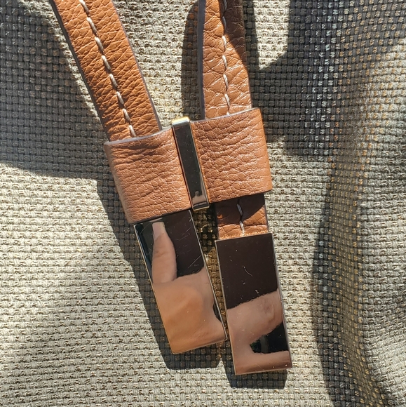 Michael Kors Metallic Marina Drawstring Canvas Handbag - Picture 7 of 12